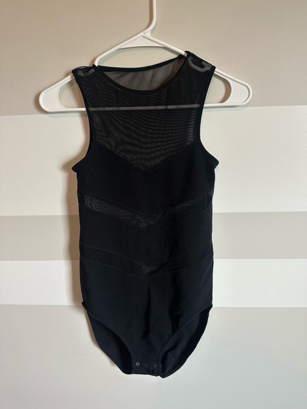 Free People Black Mesh Bodysuit